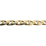 14k Yellow Gold 14g Solid Men's 7mm Mariner Link Bracelet Italy 8.25"