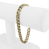 14k Yellow Gold 28.8gg Solid Heavy Men's 7.5mm Curb Link Bracelet 8.25"