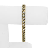 14k Yellow Gold 28.8gg Solid Heavy Men's 7.5mm Curb Link Bracelet 8.25"