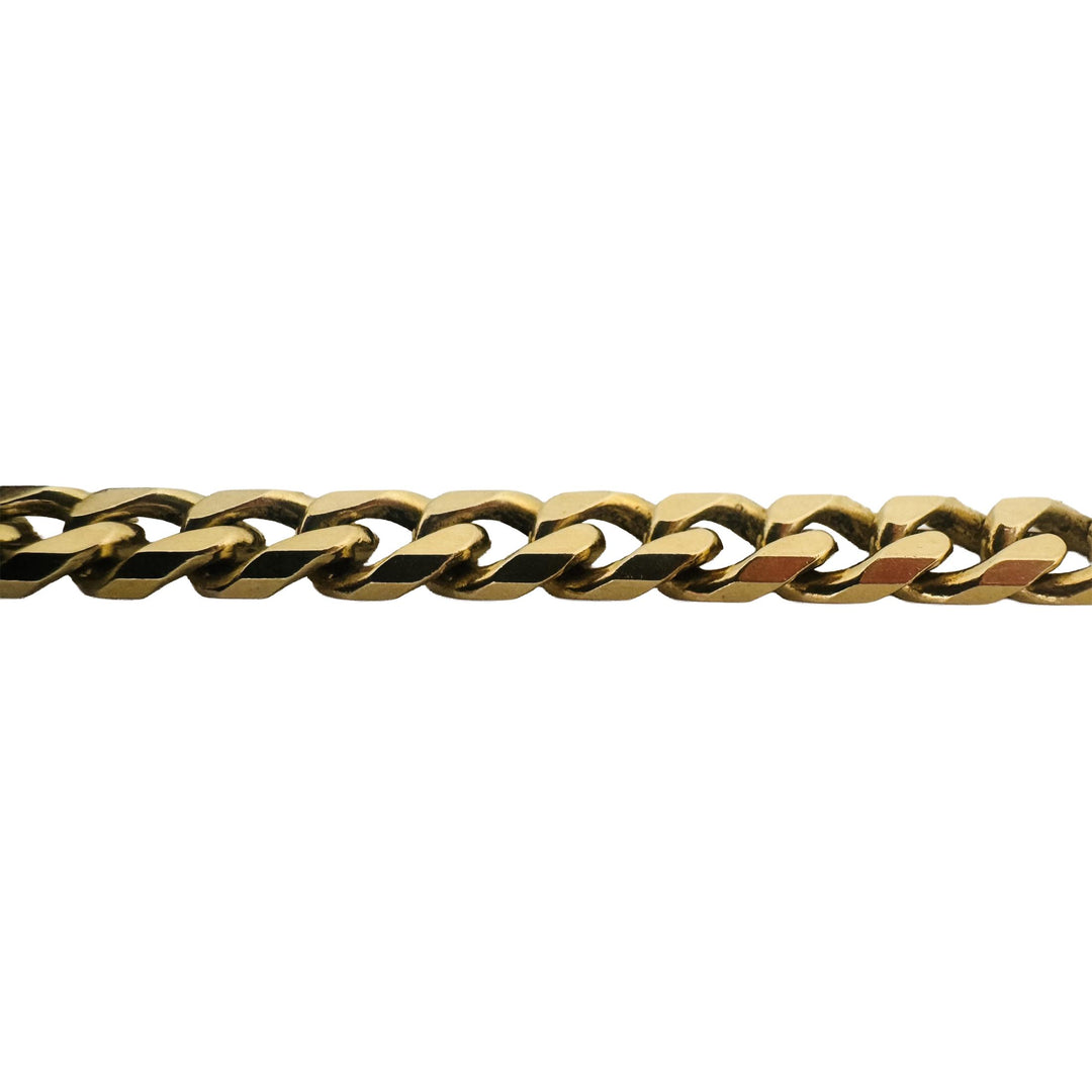 14k Yellow Gold 28.8gg Solid Heavy Men's 7.5mm Curb Link Bracelet 8.25"