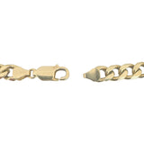 14k Yellow Gold 28.8gg Solid Heavy Men's 7.5mm Curb Link Bracelet 8.25"