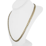 10k Yellow Gold 37.7g Solid Heavy 7mm Curb Link Chain Necklace Turkey 22"