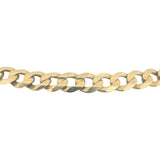 10k Yellow Gold 37.7g Solid Heavy 7mm Curb Link Chain Necklace Turkey 22"