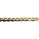 10k Yellow Gold 37.7g Solid Heavy 7mm Curb Link Chain Necklace Turkey 22"