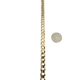 10k Yellow Gold 37.7g Solid Heavy 7mm Curb Link Chain Necklace Turkey 22"