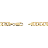 10k Yellow Gold 37.7g Solid Heavy 7mm Curb Link Chain Necklace Turkey 22"