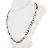 10k Yellow Gold 26g Solid Heavy 6.5mm Figaro Link Chain Necklace Canada 22"