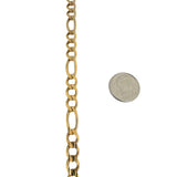 10k Yellow Gold 26g Solid Heavy 6.5mm Figaro Link Chain Necklace Canada 22"