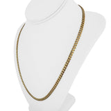 14k Yellow Gold 23g Solid Heavy 4.5mm Curb Link Chain Necklace 22"