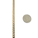 14k Yellow Gold 23g Solid Heavy 4.5mm Curb Link Chain Necklace 22"