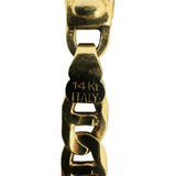 14k Yellow Gold 12g Solid Men's 6mm Mariner Link Bracelet Italy 8"