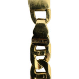 14k Yellow Gold 12g Solid Men's 6mm Mariner Link Bracelet Italy 8"
