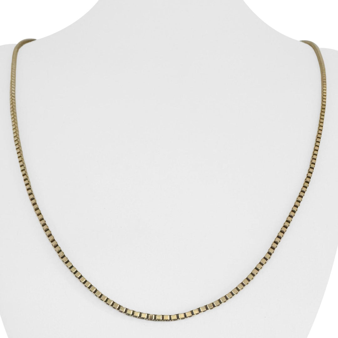 14k Yellow Gold 12.8g Solid 1.8mm Box Link Chain Necklace 24"