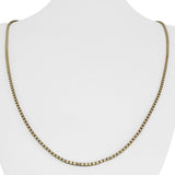 14k Yellow Gold 12.8g Solid 1.8mm Box Link Chain Necklace 24"