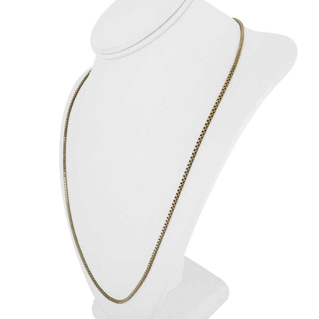 14k Yellow Gold 12.8g Solid 1.8mm Box Link Chain Necklace 24"