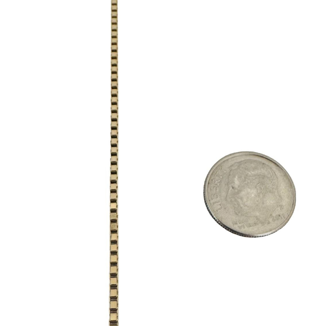 14k Yellow Gold 12.8g Solid 1.8mm Box Link Chain Necklace 24"