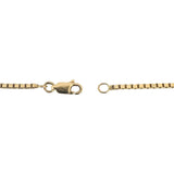 14k Yellow Gold 12.8g Solid 1.8mm Box Link Chain Necklace 24"