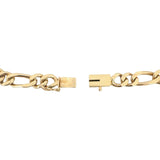14k Yellow Gold 15g Solid Ladies 6mm Figaro Link Bracelet 7.5"