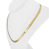 14k Yellow Gold 11g Flat Silky 5mm Herringbone Link Necklace Italy 20"