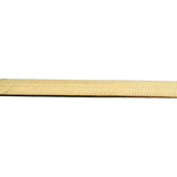 14k Yellow Gold 11g Flat Silky 5mm Herringbone Link Necklace Italy 20"