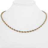 14k Yellow Gold 14.6g Solid 3.5mm Ladies Rope Chain Necklace 18"