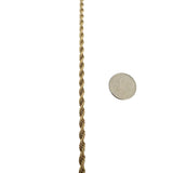 14k Yellow Gold 14.6g Solid 3.5mm Ladies Rope Chain Necklace 18"