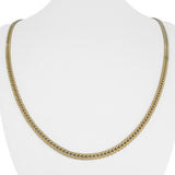 14k Yellow Gold 20.8g Solid Thick 3.5mm Herringbone Link Necklace Italy 24"