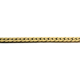 14k Yellow Gold 20.8g Solid Thick 3.5mm Herringbone Link Necklace Italy 24"