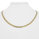 14k Yellow Gold 10.2g Solid Flat 4mm Curb Link Chain Necklace 18"