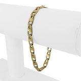 14k Yellow Gold 11.4g Solid Vintage 5.5mm Mariner Link Bracelet Italy 7.5"
