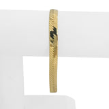 14k Yellow Gold 12.2g Solid Thick 7mm Vintage Herringbone Link Bracelet Italy 8"