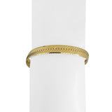 14k Yellow Gold 12.2g Solid Thick 7mm Vintage Herringbone Link Bracelet Italy 8"