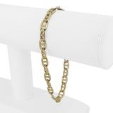 14k Yellow Gold 11.6g Solid Men's 6mm Mariner Link Bracelet Italy 8.5"