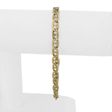 14k Yellow Gold 11.6g Solid Men's 6mm Mariner Link Bracelet Italy 8.5"
