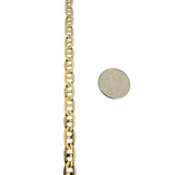 14k Yellow Gold 11.6g Solid Men's 6mm Mariner Link Bracelet Italy 8.5"