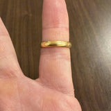 Antique 22k Yellow Gold 4.2g Solid 3.5mm Band Ring Size 6.25