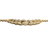 18k Yellow Gold and 1cttw Baguette Diamond 29g Panther Link Necklace 15"