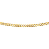 18k Yellow Gold 10.3g Solid Thin 2mm Curb Link Chain Necklace 22"
