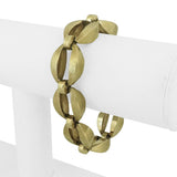 14k Yellow Gold 33.7g Vintage Thick 15mm Fancy Link Bracelet Italy 7.25"