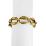 14k Yellow Gold 33.7g Vintage Thick 15mm Fancy Link Bracelet Italy 7.25"