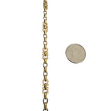 Cartier Vintage 18k Yellow and White Gold 12.2g Solid Fancy Link Bracelet 8"
