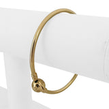 Pandora 14k Yellow Gold 9.4g Moments Bangle Bracelet 7.5"