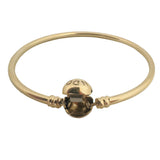 Pandora 14k Yellow Gold 9.4g Moments Bangle Bracelet 7.5"