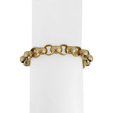 14k Yellow Gold 24g Solid Heavy 9mm Rolo Link Bracelet Italy 8"
