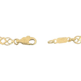 18k Yellow Gold 4.4g Ladies Thin 4.5mm Fancy Link Bracelet Italy 7.25"