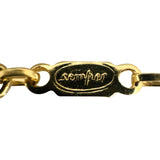 18k Yellow Gold 4.4g Ladies Thin 4.5mm Fancy Link Bracelet Italy 7.25"