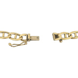 18k Yellow Gold 13g Solid Vintage 5.5mm Mariner Link Bracelet 7.25"