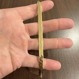 14k Yellow Gold 12.2g Solid Thick 7mm Vintage Herringbone Link Bracelet Italy 8"