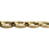 14k Yellow Gold 27.8g Heavy Polished 14mm Fancy Link Bracelet Italy 7.5"
