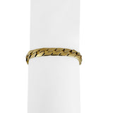 14k Yellow Gold 22.6g Solid Men's 7mm Sleek Squared Curb Link Bracelet Italy 8"